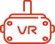 Logo flat de VR