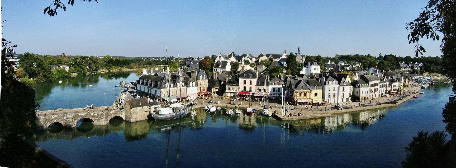 La vieille ville d'Auray, situé près de Vannes dans le Morbihan. Un lieu magique pour un événement professionnel dans le Morbihan.