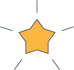 Icone d'une étoile pour les repas de Noël par Kap West Events.